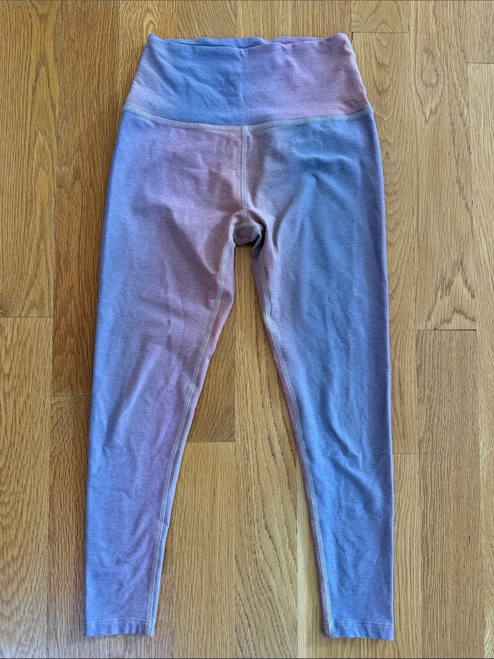 Beyond Yoga Pink to Purple Ombre Cami Crop Top Pants Set MEDIUM - Picture 5 of 5